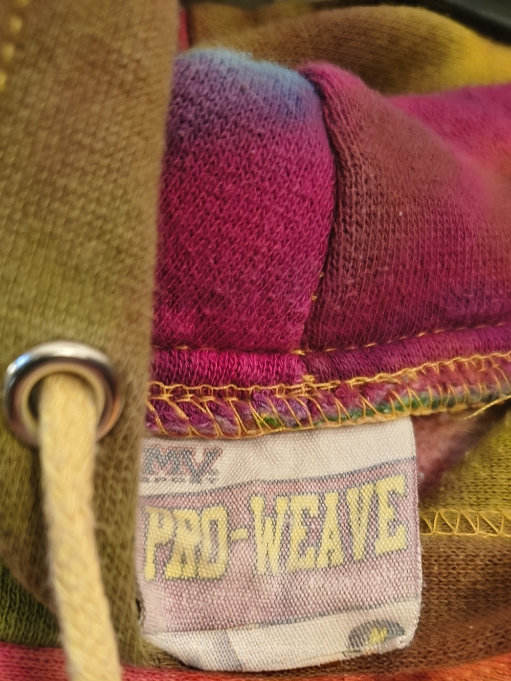 Men's Heavyduty M Tie-Dye Hoodie - Vibrant - Beach - Hippie - Rainbow - Picture 2 of 5